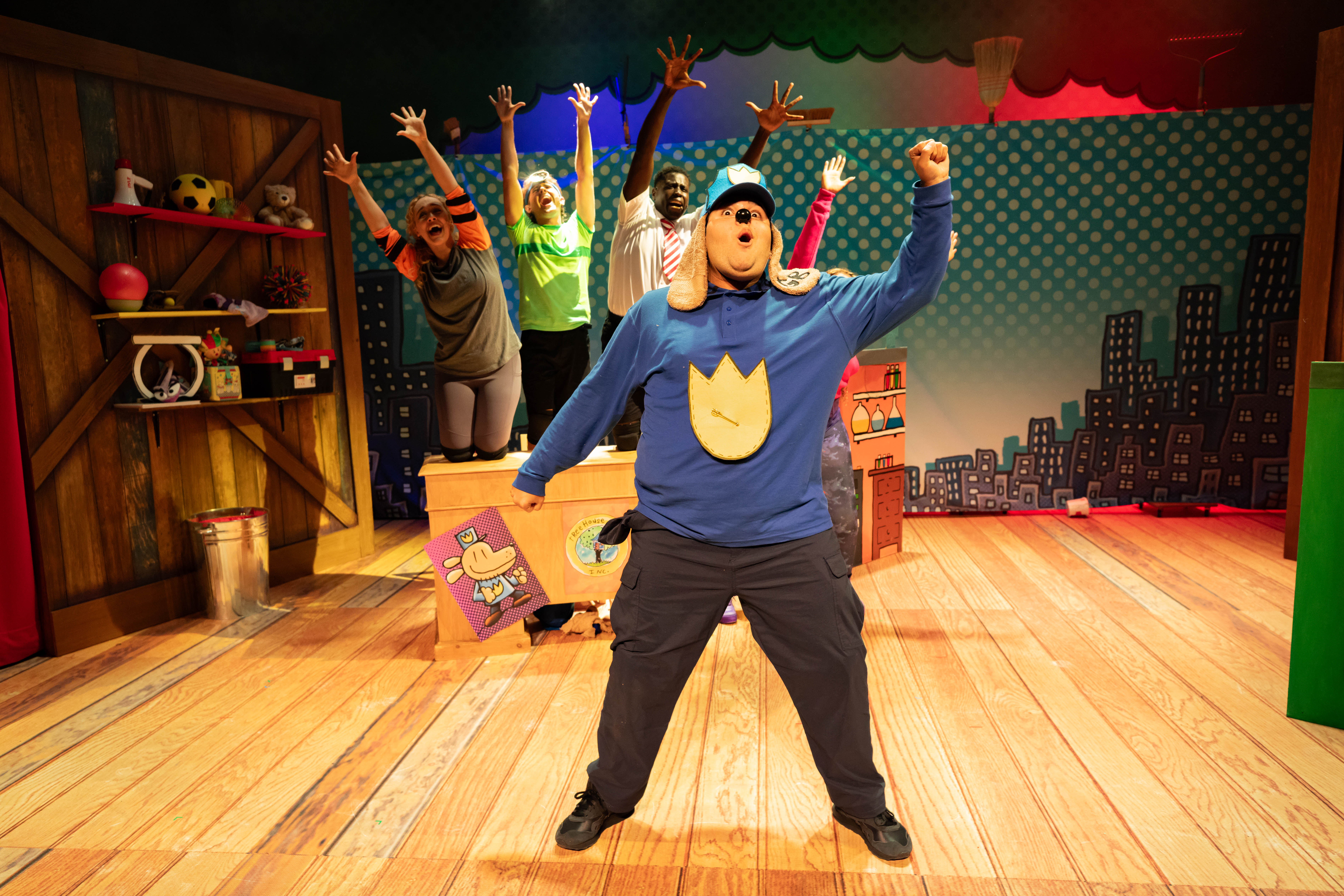 The theatre production of Dav Pilkey's Dog Man which will be on stage at The Victoria Theatre Halifax