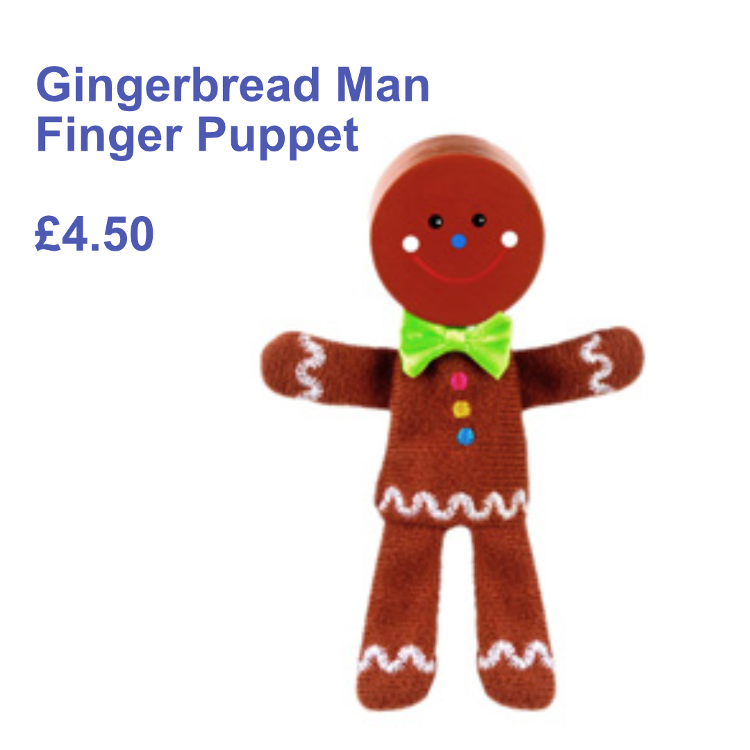 Gingerbread Man Finger Puppet