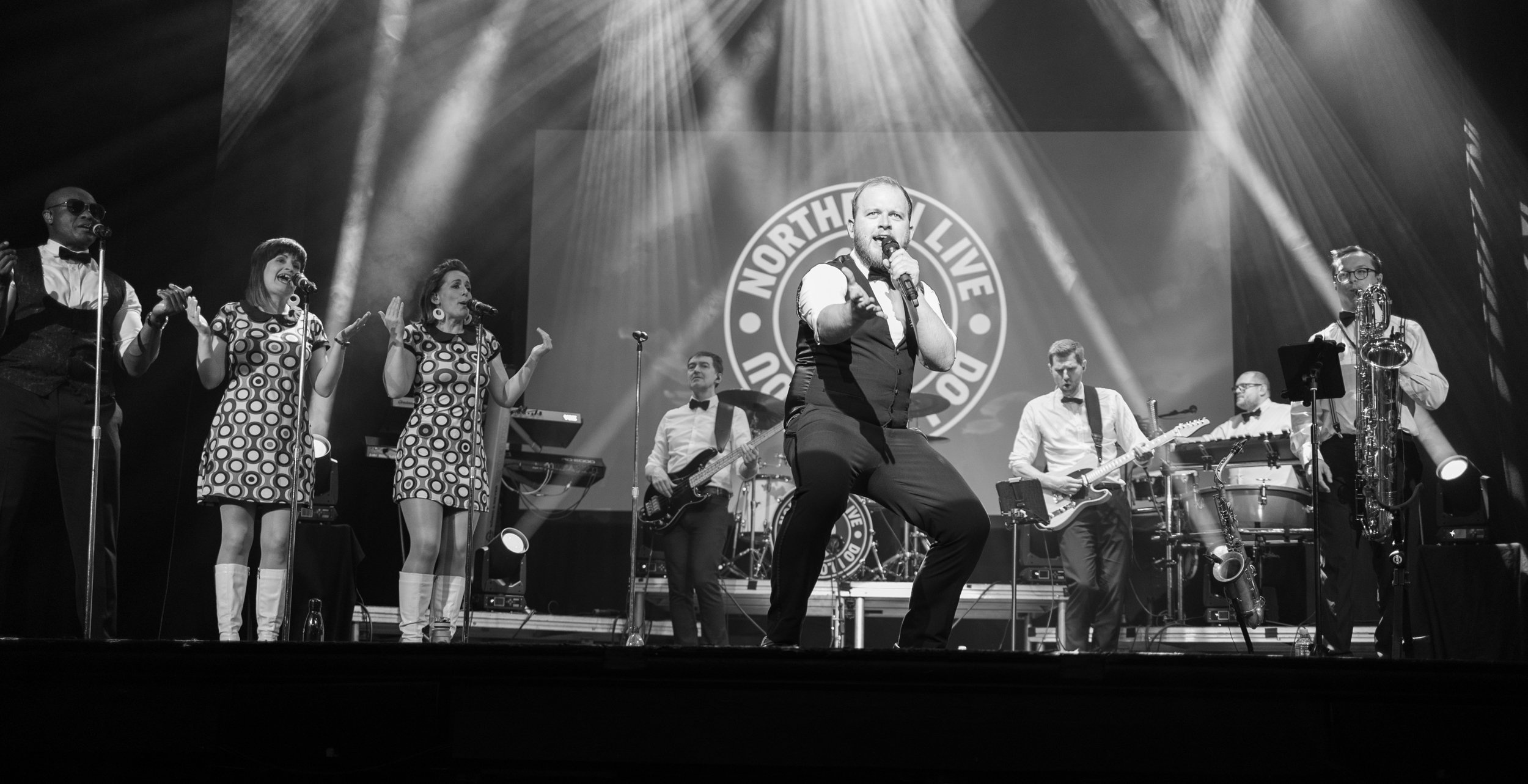 Northern Live featuring a band and singer on stage