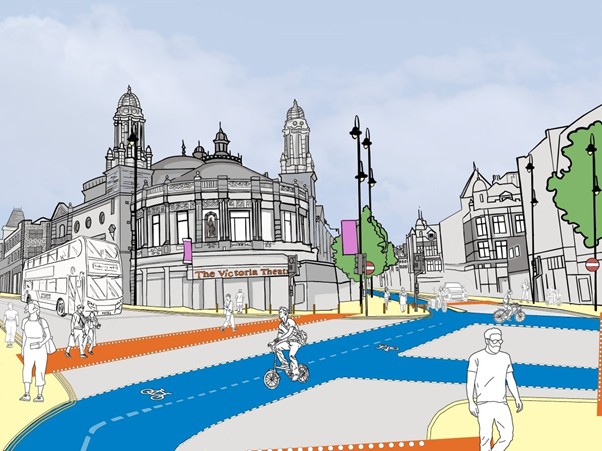 Artist impression outside the theatre