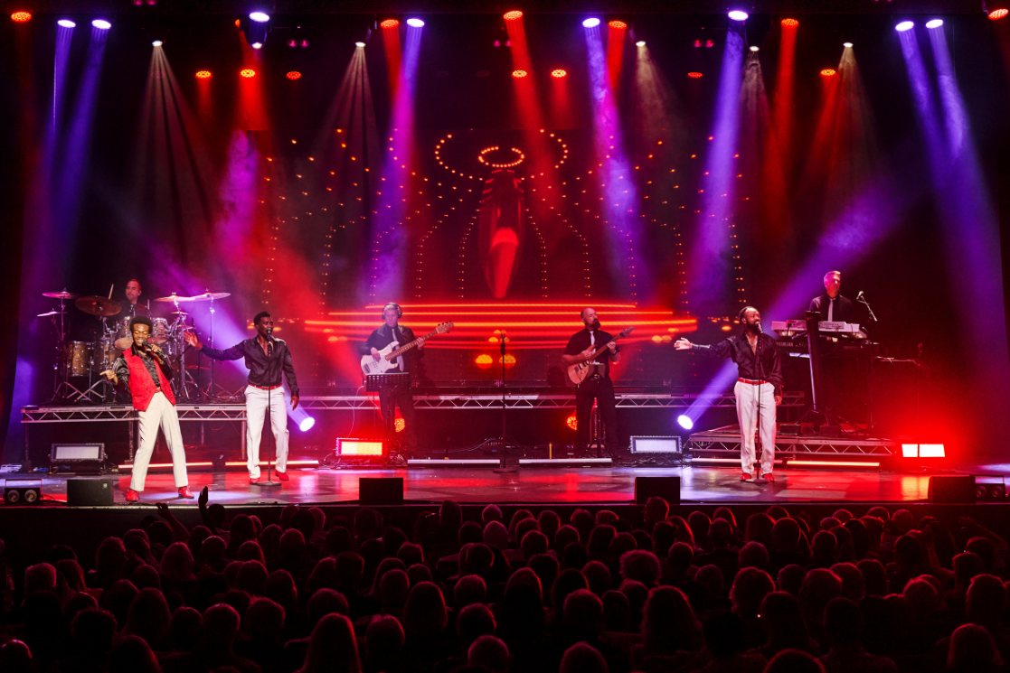 The Magic of Motown, a show coming soon to the Victoria Theatre Halifax shows performers singing and dancing on stage.