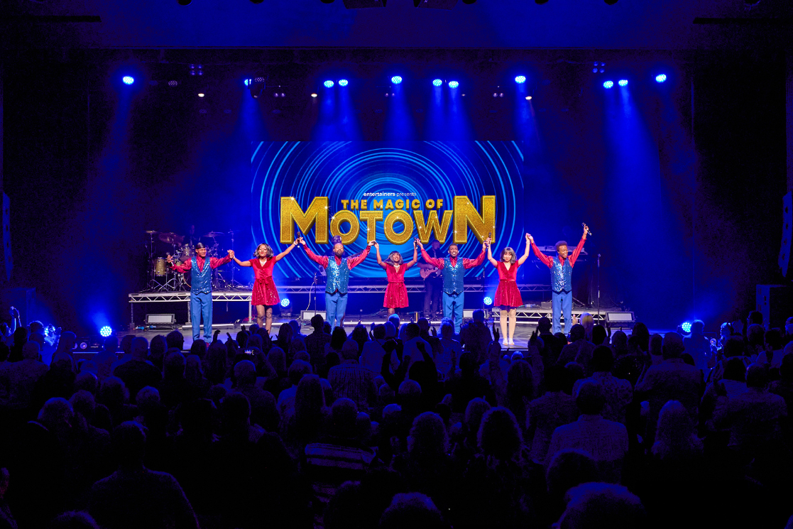 The Magic of Motown, a show coming soon to the Victoria Theatre Halifax shows performers singing and dancing on stage.