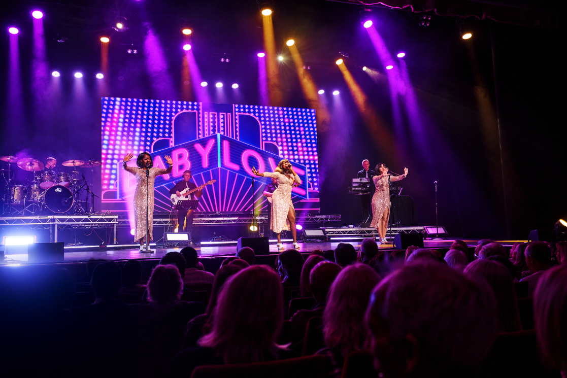 The Magic of Motown, a show coming soon to the Victoria Theatre Halifax shows performers singing and dancing on stage.