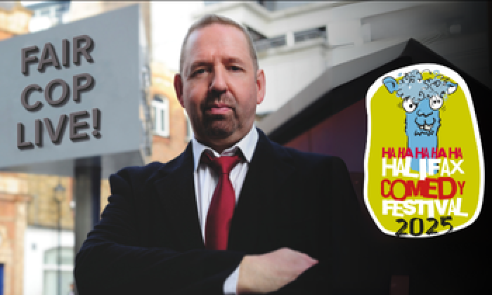 Comedian Alfie Moore appearing at the Halifax Comedy Festival with Fair Cop Live