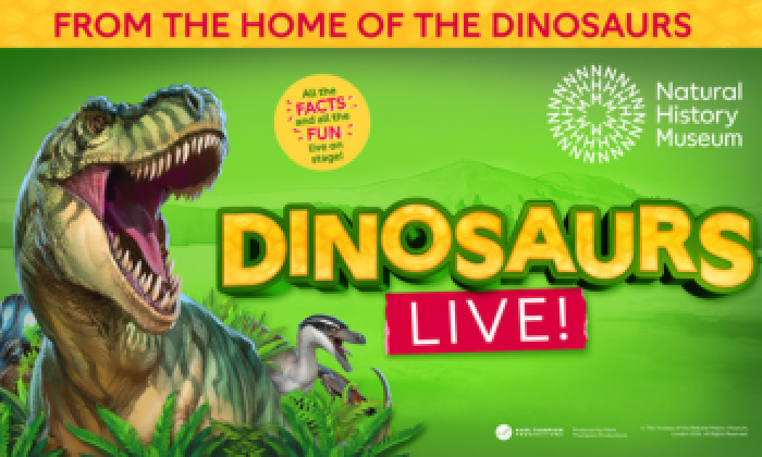 Dinosaurs Live presented by Natural History Museum on tour at The Victoria Theatre Halifax