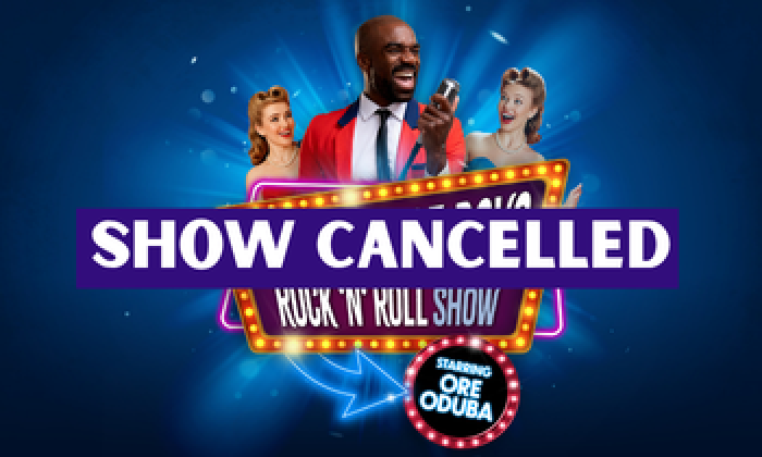 Ore Oduba from BBC Strictly Come Dancing stars in The Vintage Boys Rock ’n’ Roll Show at The Victoria Theatre Halifax