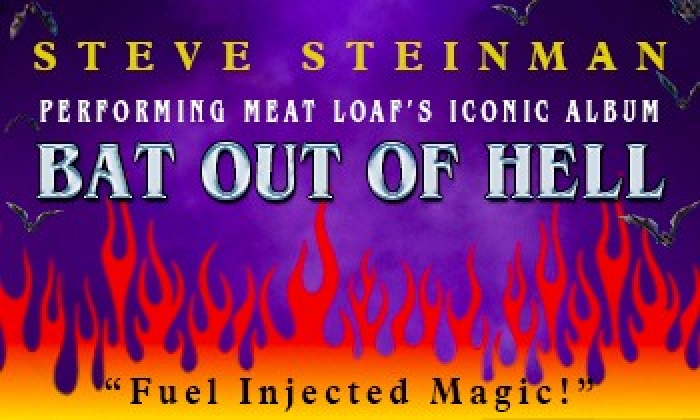 Steve Steinman's Fuel Injected Magic featuring a purple background with flames rising up 